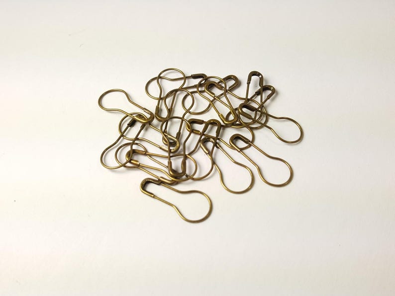 Bulb Stitch Pins Pack of 20 bronze Knitters Stitch Etsy