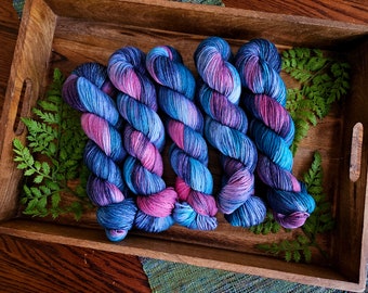 Expialidocious (Mary Poppins inspired) - Standard Sock Yarn | Hand Dyed Variegated Yarn | Fingering weight superwash merino nylon yarn Y002V