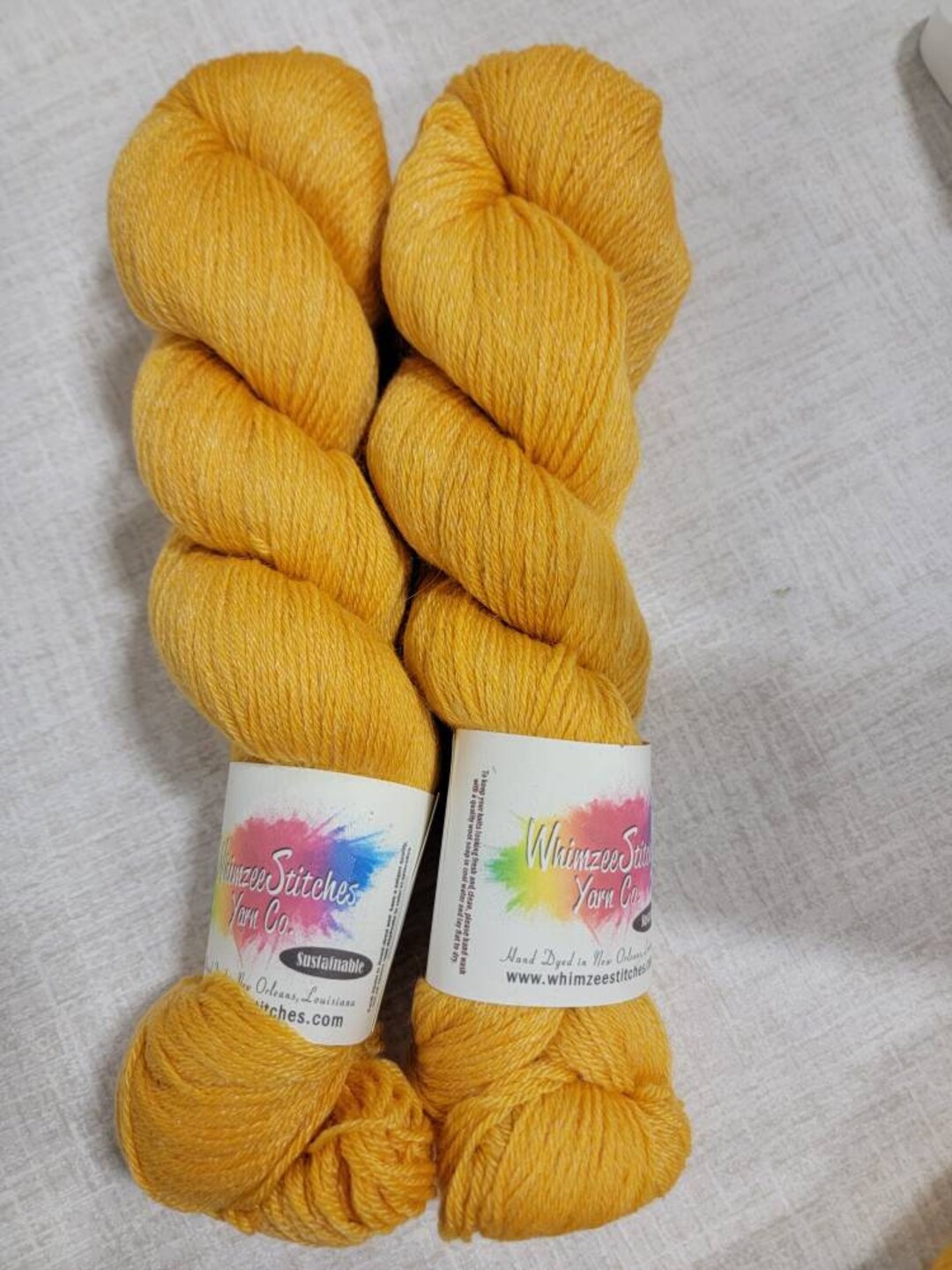 Golden Harvest Recycled Wool Sock Yarn Variegated Organic Hand Dyed