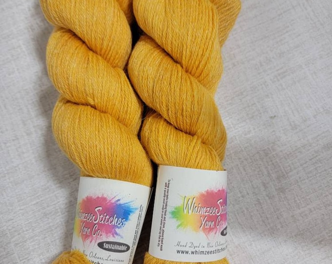 Golden Harvest Recycled Wool Sock Yarn |  Variegated Organic Hand Dyed Yarn | Fingering weight sustainable recycled wool & tencel Y024