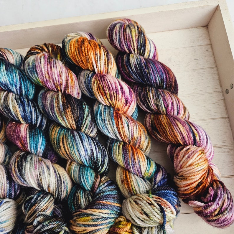 Sweater Weather Select Worsted Superwash Merino Wool Hand-dyed Variegated indie dyed Yarn Y032 image 2