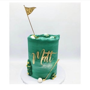Acrylic Golf cake topper set | Golf cake decoration | Acrylic cake toppers