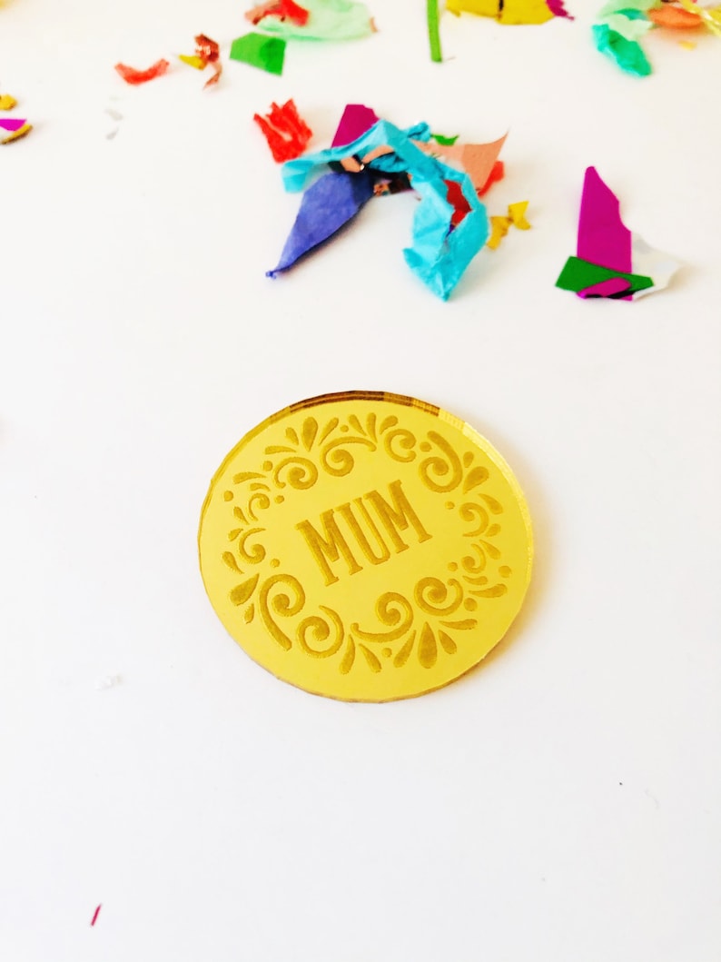 cake accessories mirror acrylic gift tags engraved charm cake decorations perspex Mothers day acrylic cake charm