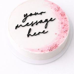 Ciondolo per torta in acrilico personalizzato / Ciondolo per compleanno personalizzato / Ciondolo per torta / Decorazione per torta