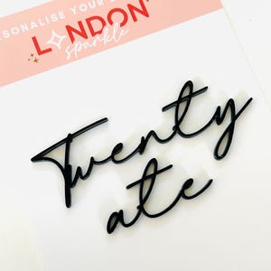 Twenty Ate Cake Topper: Geburtstagstorte Anhänger