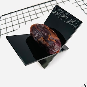 Ramadan Date holder, Ramadan gift, Ramadan dinner setting, Ramadan dinner table, bismillahirrahmanirrahim,Fast breaking dates