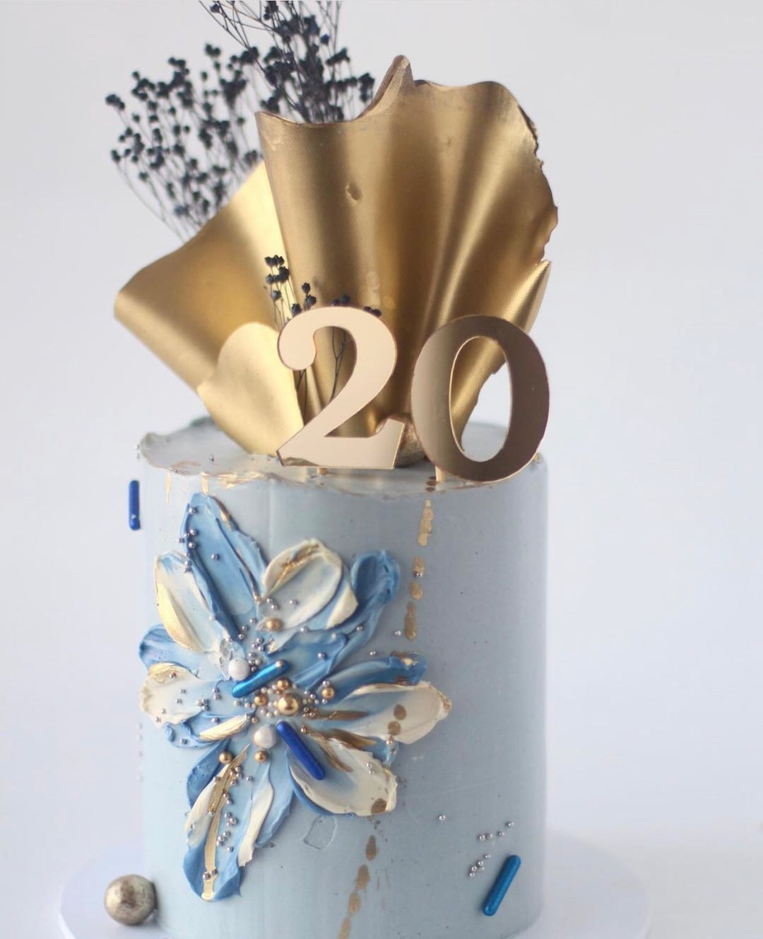Number Cake Topper in Gold Mirror Acrylic - Etsy UK
