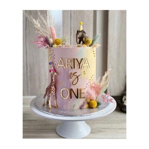 Name and age cake charms