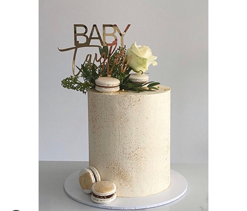 milestone birthday baby name topper shower cake topper any number cake topper baby shower custom acrylic cake topper