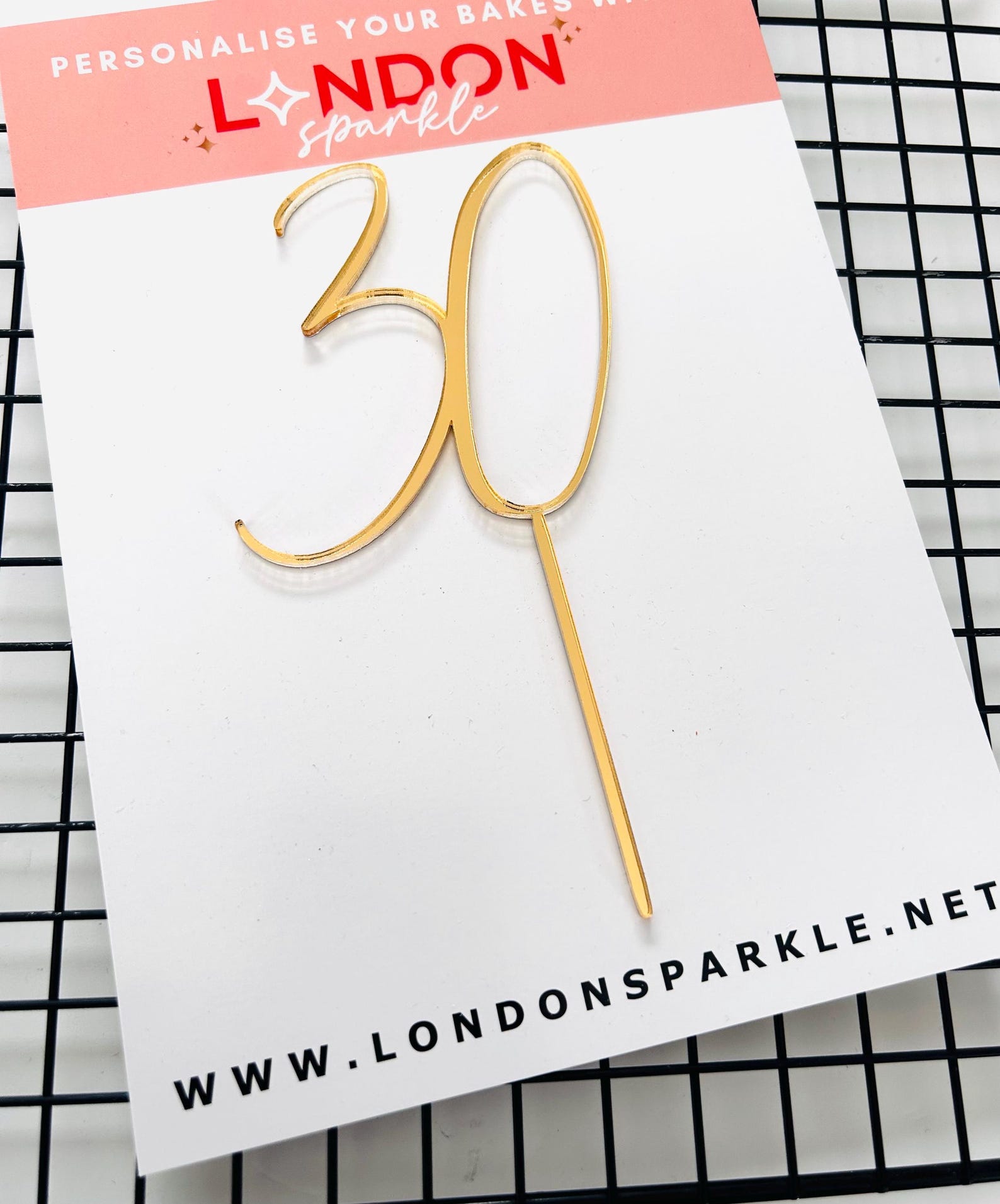 30 Acrylic Cake Topper Thirty Acrylic Cake Charm Thirty Acrylic Charm