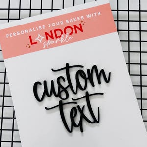 Adorno acrílico personalizado para tarta / Adorno de cumpleaños personalizado / Adorno para tarta / Decoración para tarta