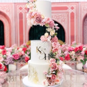 Dije de pastel de bodas / Adorno de pastel de acrílico / Dije de pastel de acrílico / Dije de acrílico personalizado / Dije personalizado / Pastel de cumpleaños