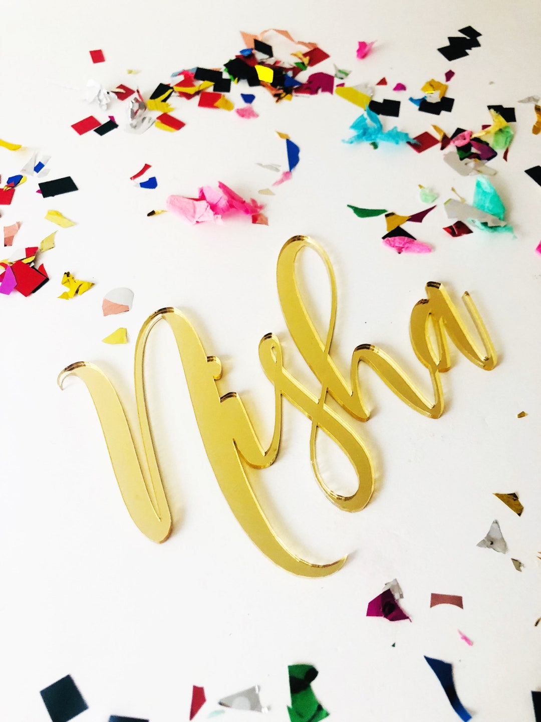 Cake Charms Acrylic Cake Topper, Cake Motifs Single Letter Number ...