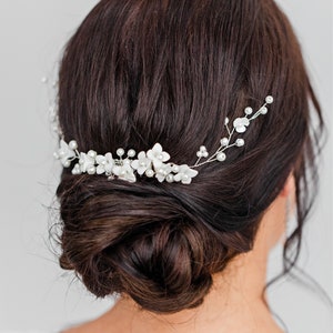 pearl bridal hair vine