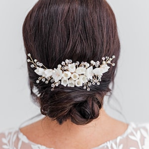 flower bridal hair comb