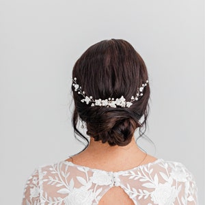 pearl wedding hair comb