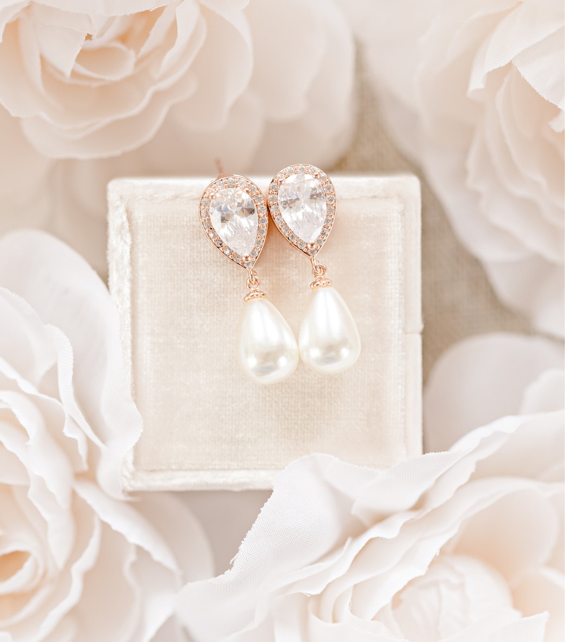 Bridal Jewelry Sets 1 set Imitation Pearl Earrings Necklace Women's