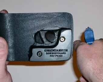 thumbnail image 2 of Kevin's Concealment Pocket Holster For Smith & Wesson Bodyguard 2.0 - Leather/Plastic 2 of 6