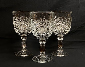 Large Water Goblets | Set of Three |  11 fl oz | Libbey