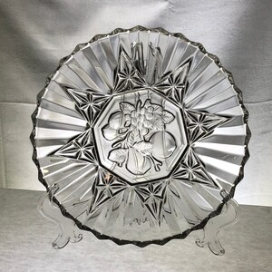 Clear Glass Plates | Set of Six | Line #2806 &quot;Pioneer&quot; | Federal Glass Co