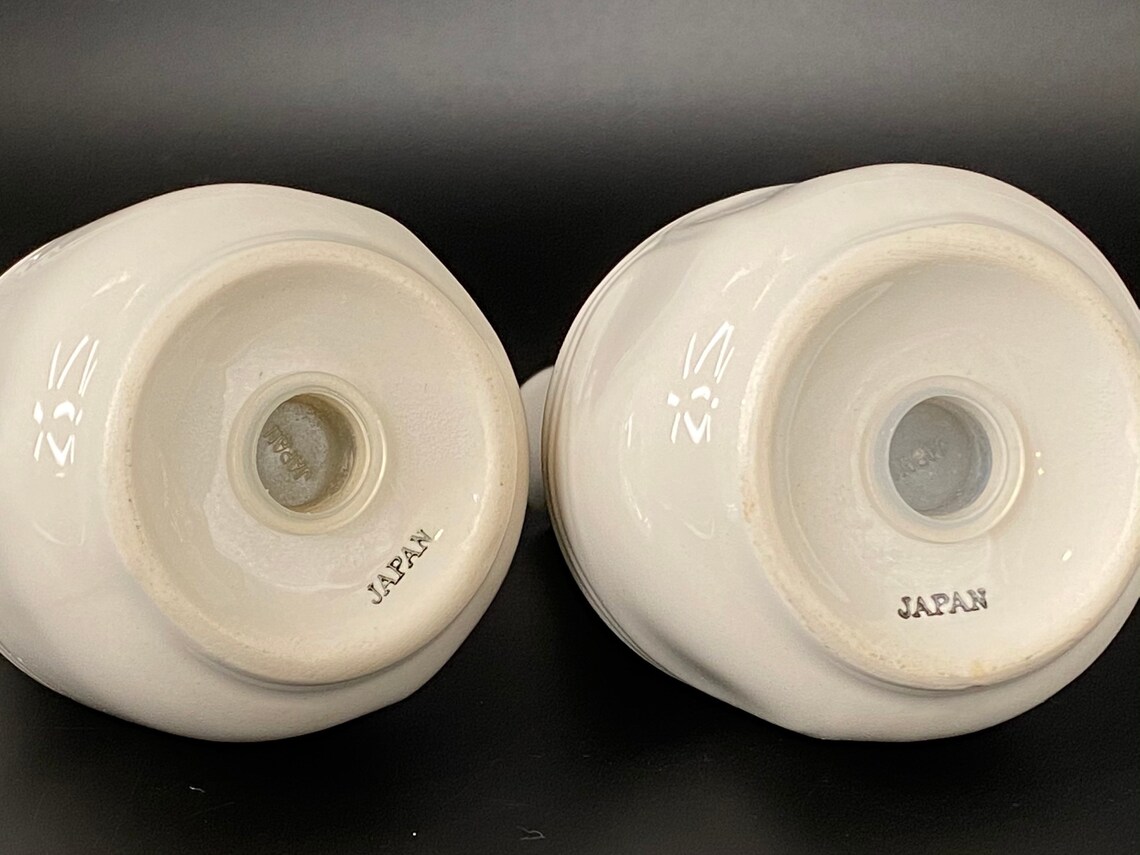 Salt and Pepper Shakers Made in Japan Ironstone Etsy