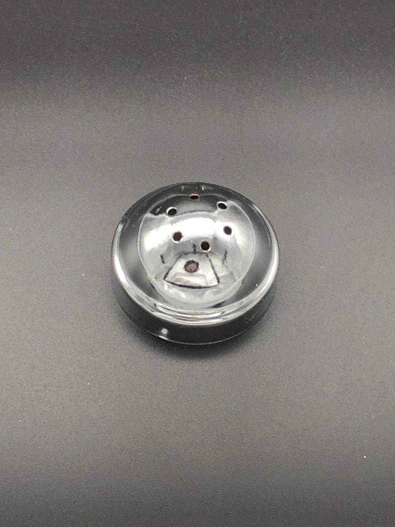 Salt Shaker Anchor Hocking Round Metal Lid EAPC Star of David