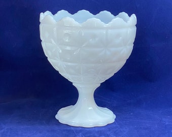 Milk Glass Compote by Napco Cleveland OH