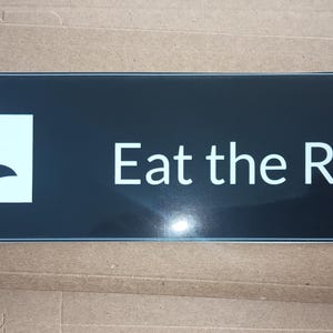 Eat The Rich orca killer whale bumper sticker