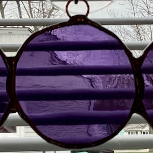 Triple Goddess Moon Stained Glass Suncatcher
