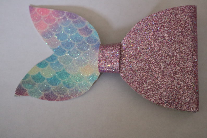 Ariel Bow Mermaid scales Hair Bow Toddler Bow Princess Bow Mermaid Tail Hair Bow Little Mermaid Bow Mini Hair Bow Princess Hair Bow