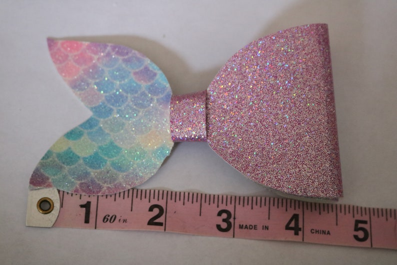 Ariel Bow Mermaid scales Hair Bow Toddler Bow Princess Bow Mermaid Tail Hair Bow Little Mermaid Bow Mini Hair Bow Princess Hair Bow