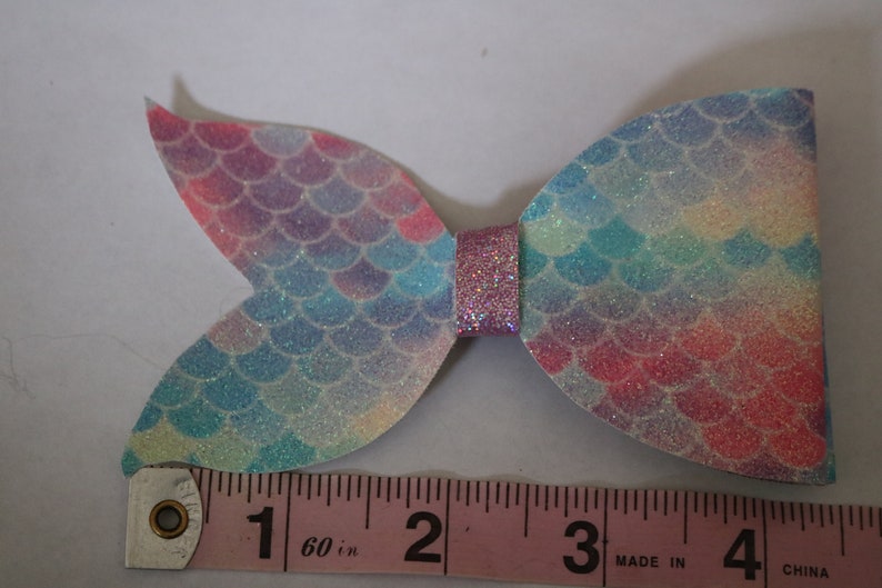 Ariel Bow Mermaid scales Hair Bow Toddler Bow Princess Bow Mermaid Tail Hair Bow Little Mermaid Bow Mini Hair Bow Princess Hair Bow