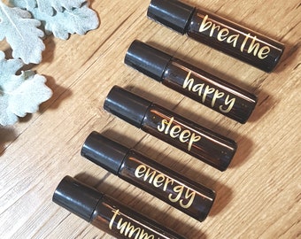 Essential Oil Roller Bottle Labels, DIY custom labels