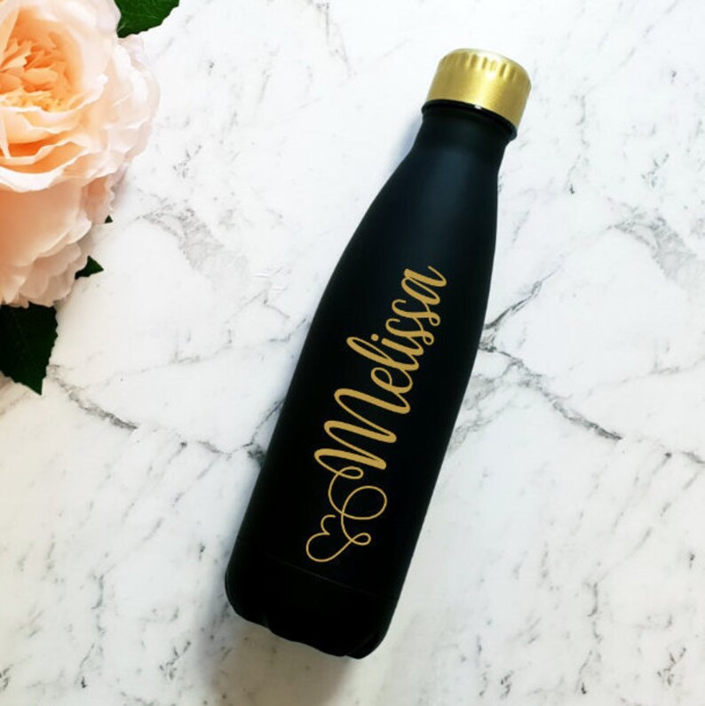 Drink Bottle Name Decal DIY Personalised Vinyl Labels Buy | Etsy