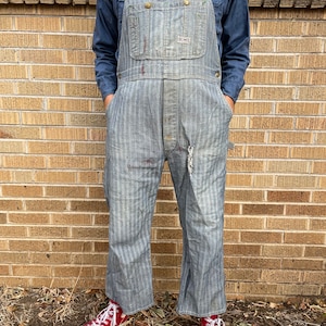 Vintage 1950's Big Smith Sanforized Distressed Overalls 38x26 - Etsy