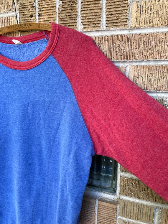 Vintage 1970’s blank two toned sweatershirt size … - image 3