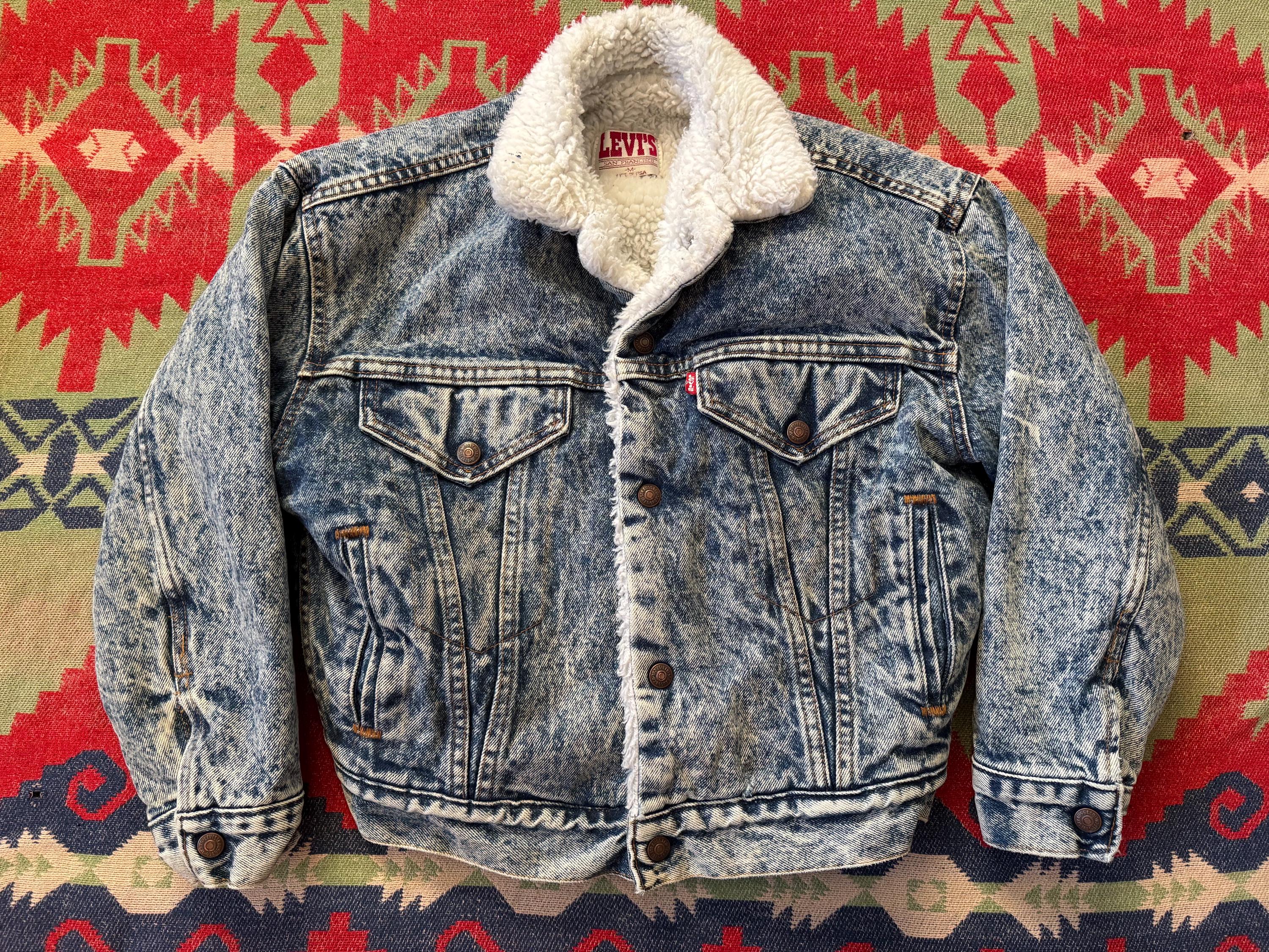 Herren Washed Distressed Trucker Coat Biker Jeans Jacke Für