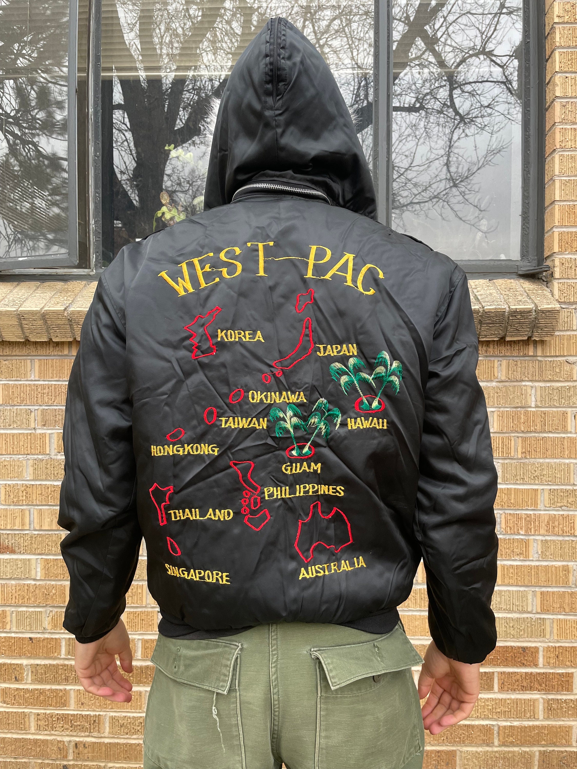 Vintage 1970’s 80’s West Pac Korea/Japan Souvenir Jacket Size L Vintage 1970’s 80’s West Pac Korea/Japan Souvenir Jacket Size L