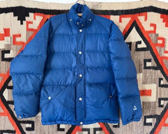 Men's Vintage 70's Holubar Boulder Blue Goose Down Nuptse Puffer