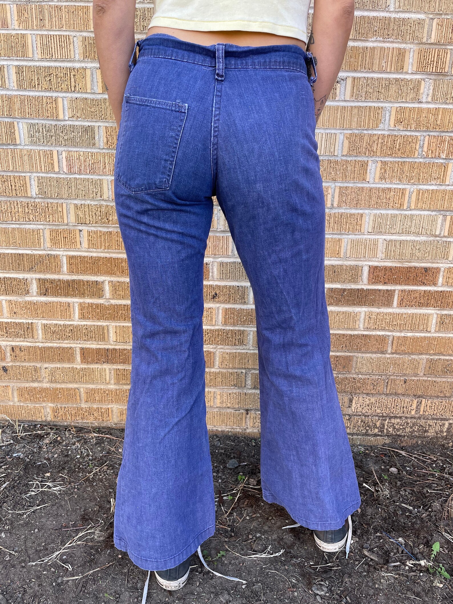 Vintage Rapper Pants Vintage 1960’s 70’s JC Rapper Low Rise Flares Denim Pants Modern 30x30 ...
