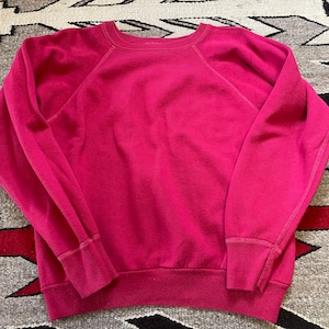 Vintage 1980’s blank pink sweatshirt size small