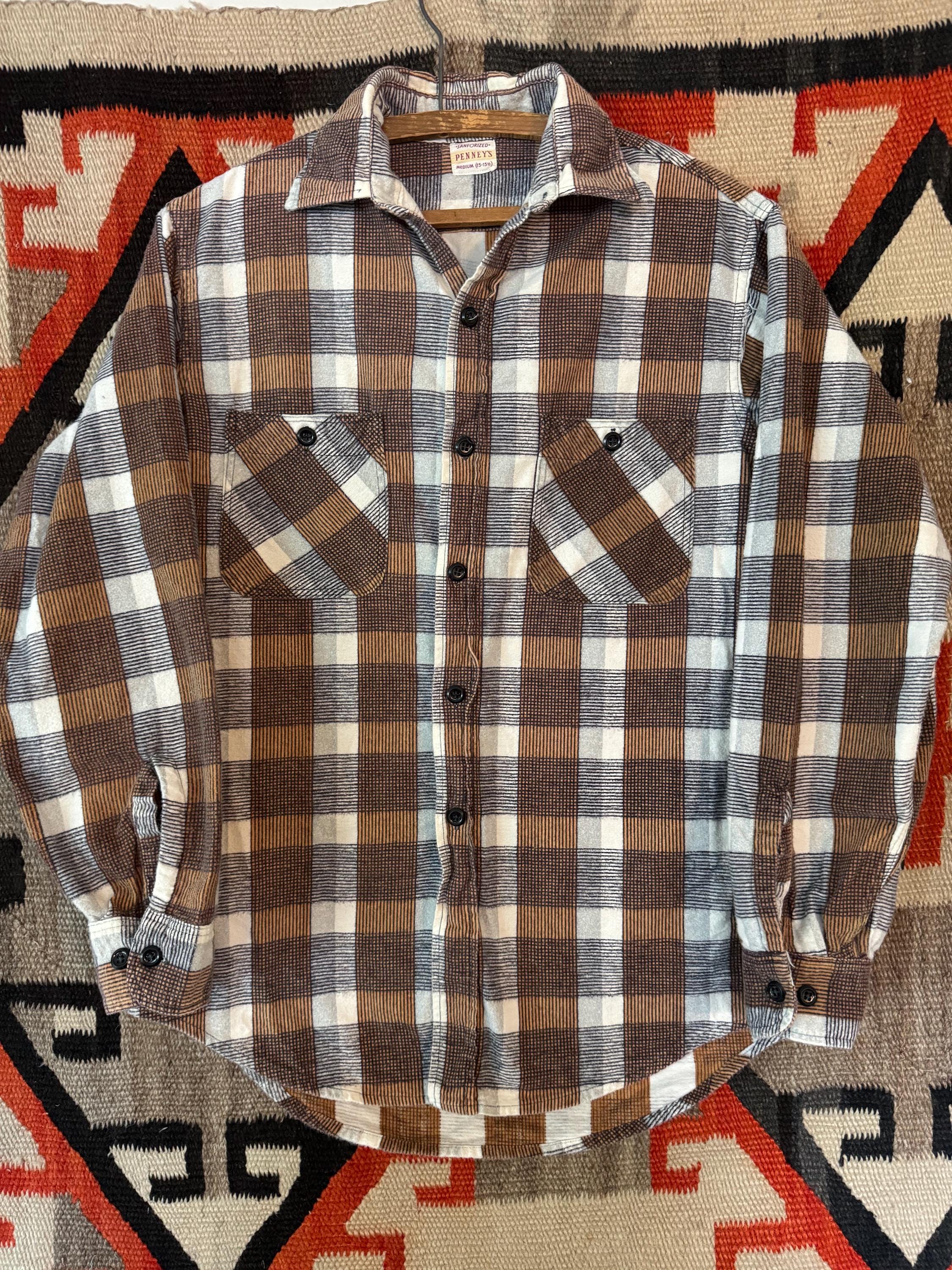 ヴィンテージ 50s Penneys Towncraft レーヨンチェックシャツ 50s PENNEY'S TOWNCRAFT GRADATION OMBRE CHECK OPEN COLLAR