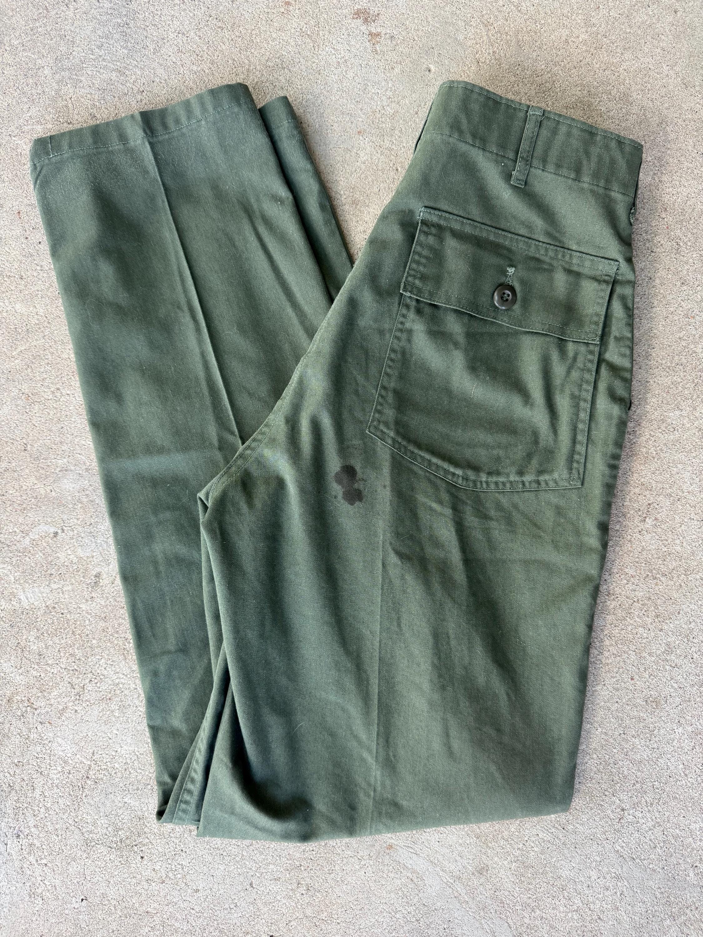 パンツ vintage fatigue pants 60's Vintage 1960s OG-107 Fatigue Utility Pants Green OD US Army