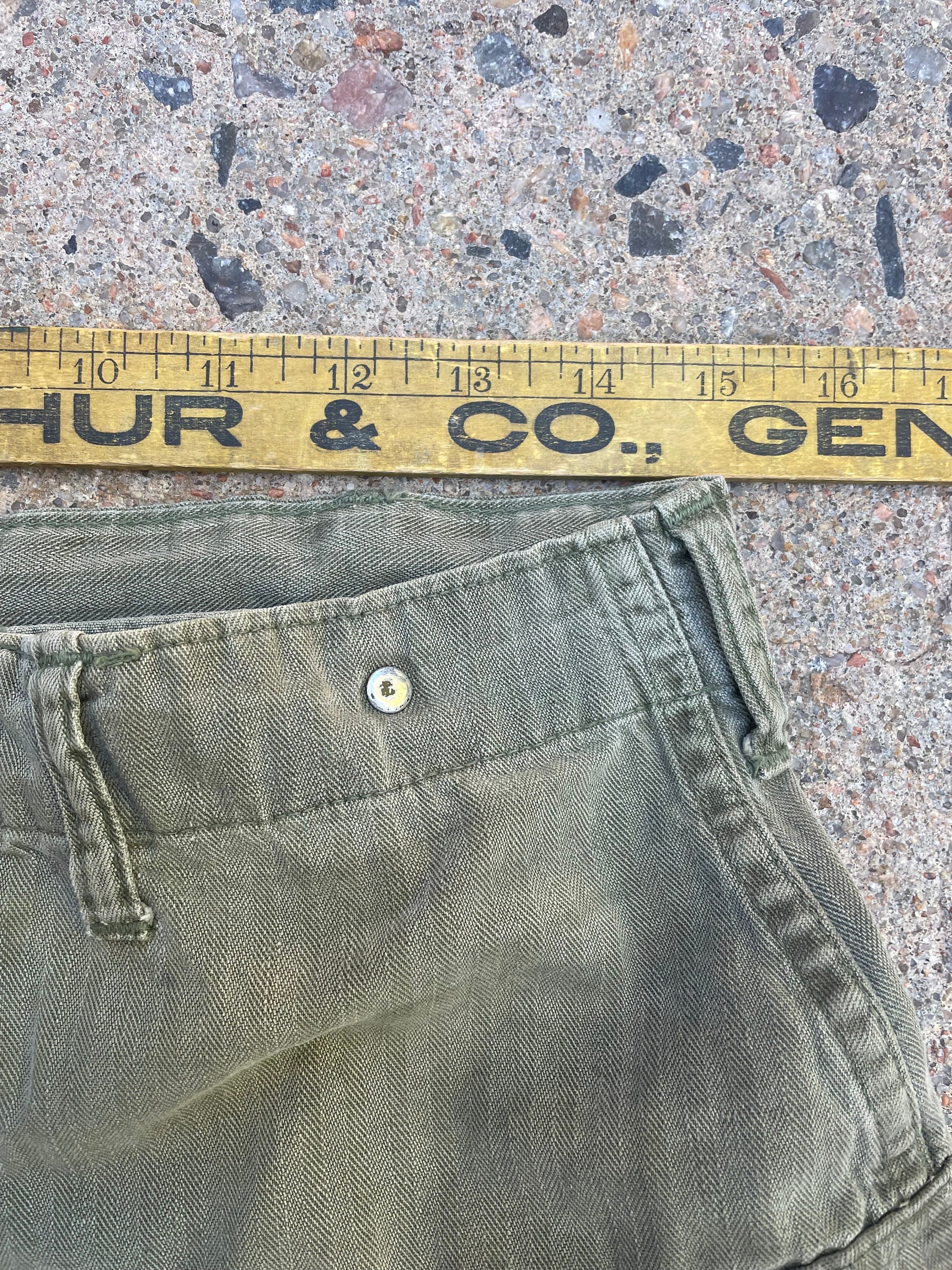 WW2 US Army HBT 13 Star Trousers Herringbone Twill Combat Cargo