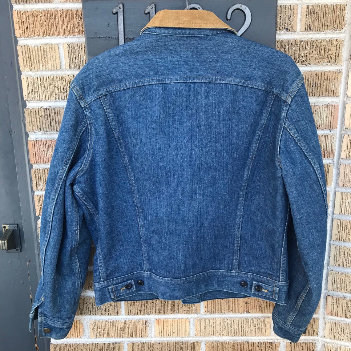 Vintage 1970s LEE Storm Rider Blanket Lined Denim Jacket Dark Etsy