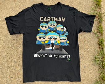 1997 South Park White Graphic T-shirt. Size XL Vintage