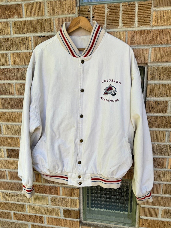 1990's Colorado Avalanche cotton snap button jacke