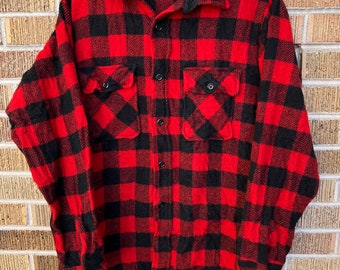 1950’s 1960’s Brent wool plaid flannel size XL