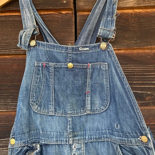 Vintage 1950’s 60’s Big Ben Sanforized bid overalls original shops 34x30