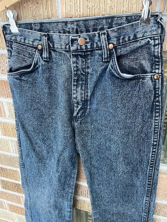 Vintage 1980’s Wrangler black acid washed pants si